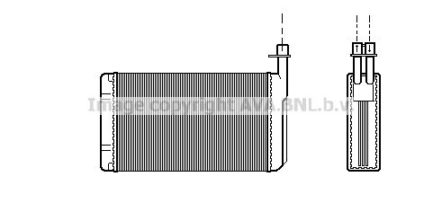 AVA QUALITY COOLING Теплообменник, отопление салона SB6021